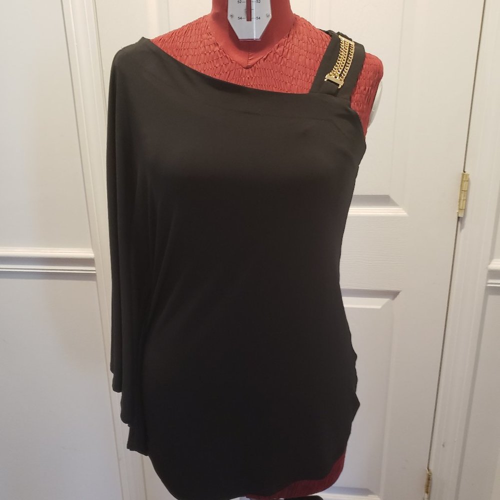 Black one sleeved tunic
